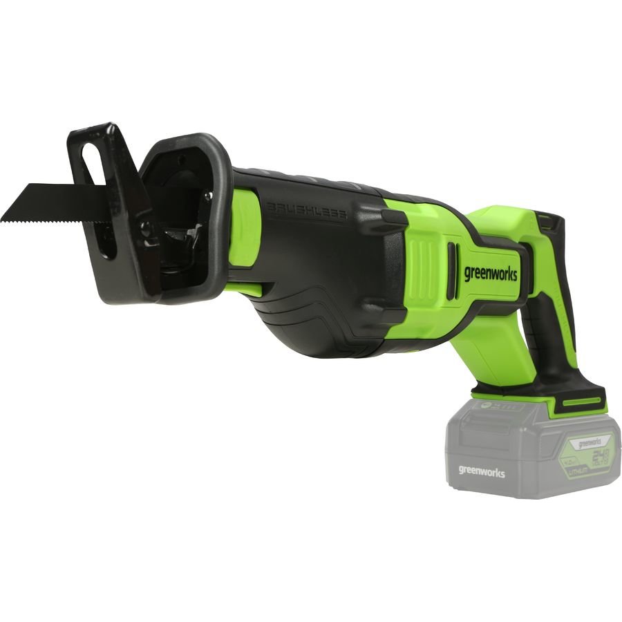 Пила сабельная аккумуляторная GREENWORKS GD24RS (24V, бесщ., без АКБ и ЗУ) 1200407
